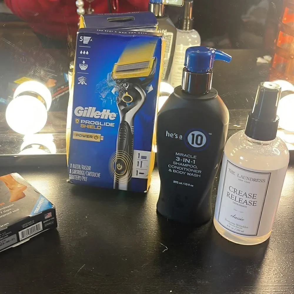 Mens cosmetic beauty skincare shaving bathing fresh to death bundle lot nip